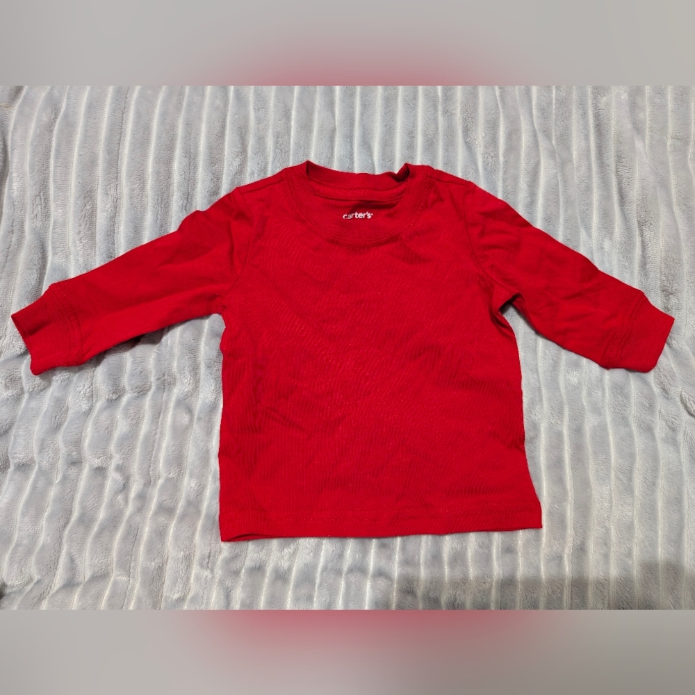 Carter's Red Long Sleeve Shirt